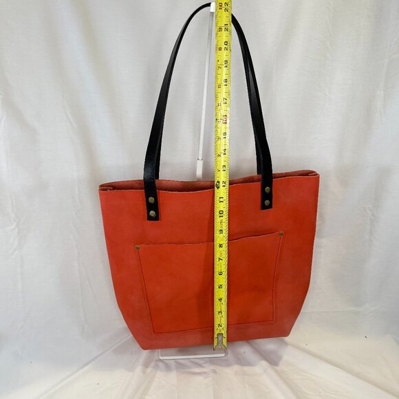Portland Leather, Unicorn Color Sherbet (Brushed Leather), Medium Tote Bag BNNU - Picture 10 of 11